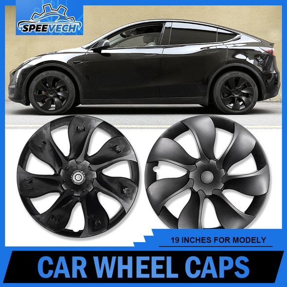 Automobile Hubcaps For Tesla Model Y 19 Inch 4Pcs/1Pcs Wheel Cover Car Replacement Retrofit Parts Full Cover Accessories