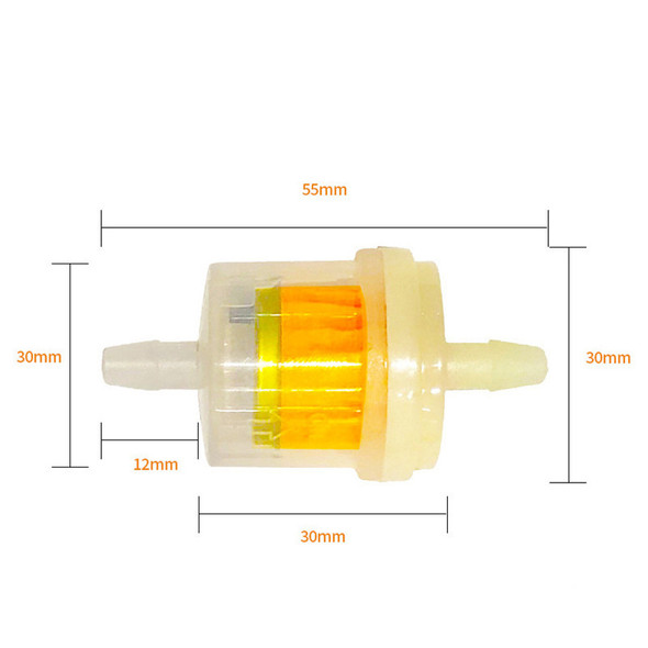 3 Pcs Motorcycle Petrol Gas Fuel Gasoline Oil Filter for Scooter Motorcycle Moped Gas Scooter Dirt Bike ATV Kart Oil Fuel Filter