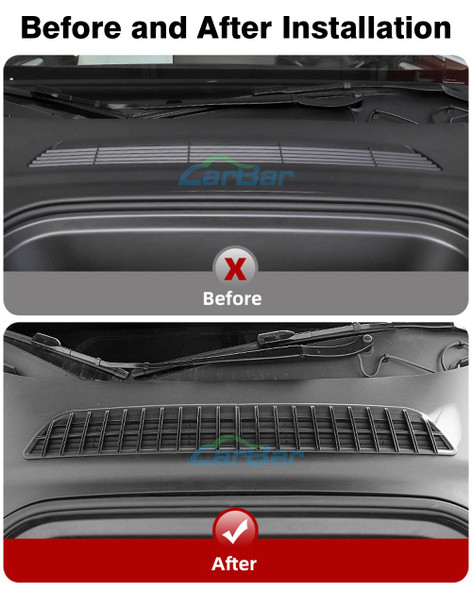 Carbar Air Condition Air Inlet Protection For Tesla Model Y 2021 Car Inlet Mesh Insect-proof Net Protection Automobiles Filters
