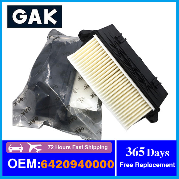 GAK 2pcs Left+ Right Air Filters For Mercedes OM642 300/350 CDI Engine Automobiles Filters 6420940000