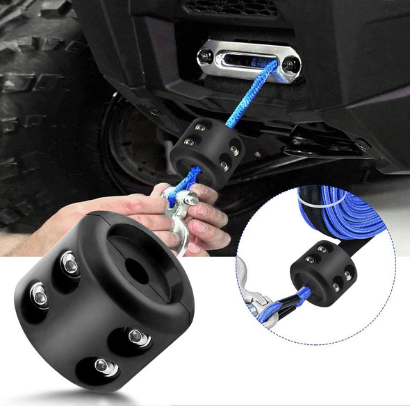 Winch Cable Hook Stopper For ATV UTV Rubber SUV Winch Mount Stop Rope Line Cable Saver Winches ATV UTV Accessories