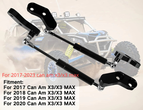 Door Opener Shock Kits, UTV accessories Aluminum Anodized for Door Shocks Cam Am Maverick X3 and X3 Max 2017-2023