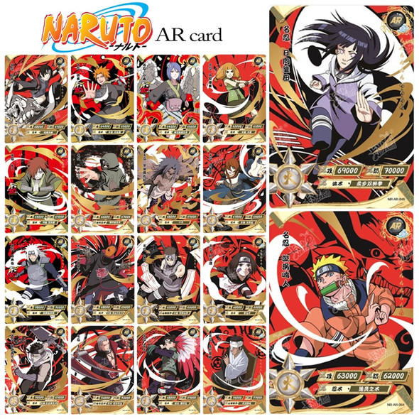 NARUTO AR full set of 66 pcs flash card Konan Anime characters Bronzing collection toys Card Christmas birthday gift