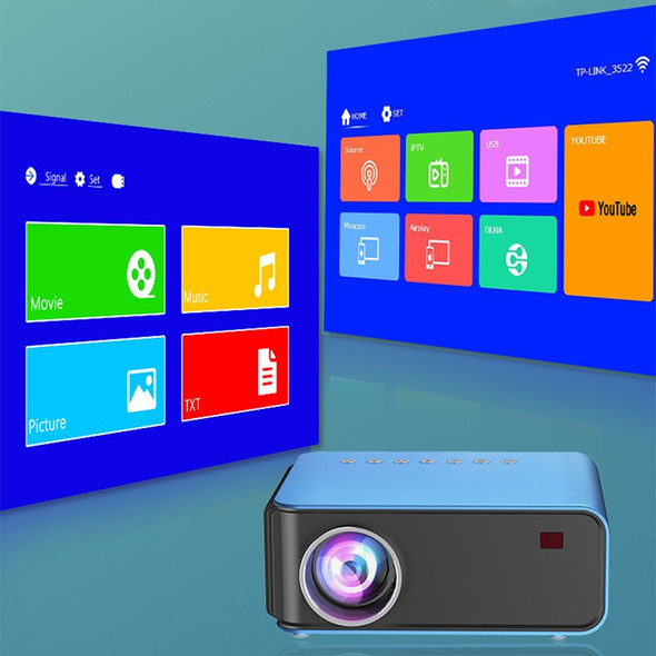 TFlag T4 Projector Mini Portable LED Support 1080P HD Home Theater