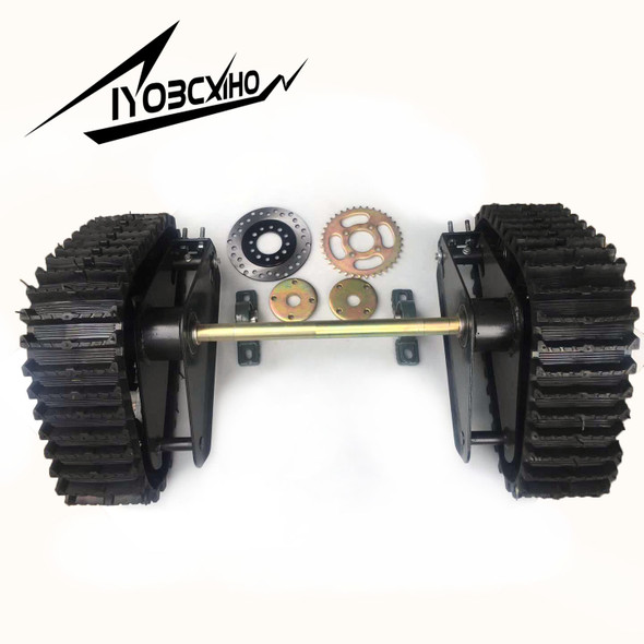 Modified Accessories for ATV&UTV Motorcycles Snowmobile Track System with 65cm Rear Axle Whole Set