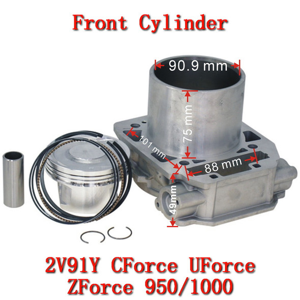 Front Cylinder Assy For CFMoto ATV Accessories 0JY0-6003A UTV SSV Part CForce UForce ZForce 950 1000 HO Sport Trail 2V91Y