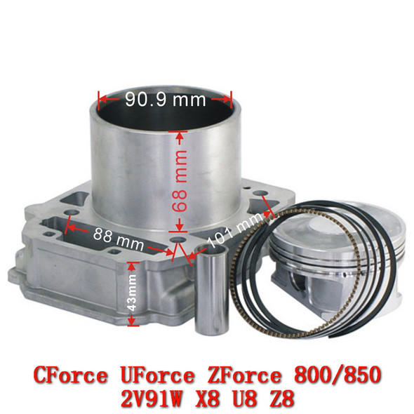 Cylinder Assy For CFMoto 800-6003 ATV UTV SSV Accessories CForce UForce ZForce 800 800EX Z8-EX Trail 2V91W ZF UF CF Moto Part