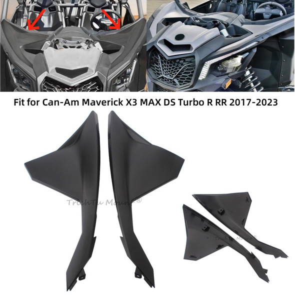 UTV/ATV Accessories ABS Plastic Front Decorating Fender Fits for Can-Am Maverick X3 MAX DPS 4x4 Turbo R RR XMR XRC 2017-2024