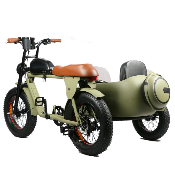 72V 2000W 30AH High-power Electric Motorcycle, High Endurance Retro Electric Tricycle, High-speed Off-road Electric Vehicle