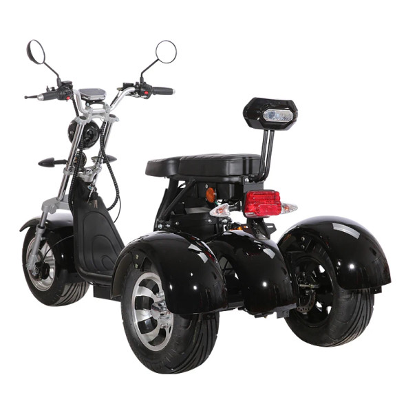 TOODI EU Warehouse Electric Motorcycle scooter 1200W citycoco/three fat wheel electric tricycle motorcycles