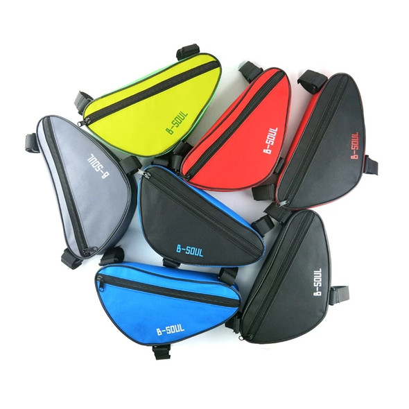 Front Tube Frame Bags Waterproof Outdoor Triangle Electric Scooter Tricycle Bag Yellow/Red/Blue/Black Motorcycles Parts