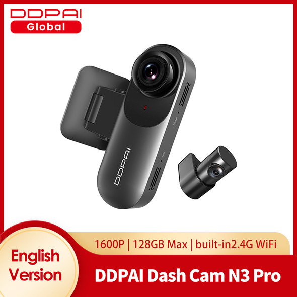 DDPAI Dash Camera Mola N3 Pro Driving Vehicle Cam Wifi Smart Connect Car Recorder 1600P HD