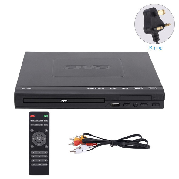 For TV USB Compatible DVD Player All Region Free Music Video 720P Home