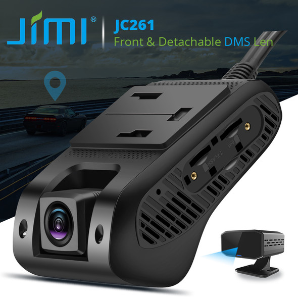 Jimi JC261D 4G DMS Car Dvr Camera HD With Driver Behaviour Monitoring Live Streaming GPS Tracking AI Wifi Dash Cam Via APP Web