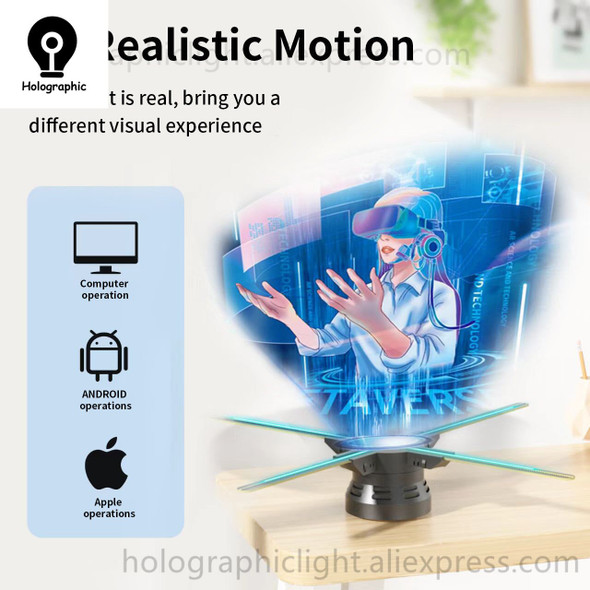 3d Hologram Ad Led Fan - 3d Advertising Projector Wifi Led Sign