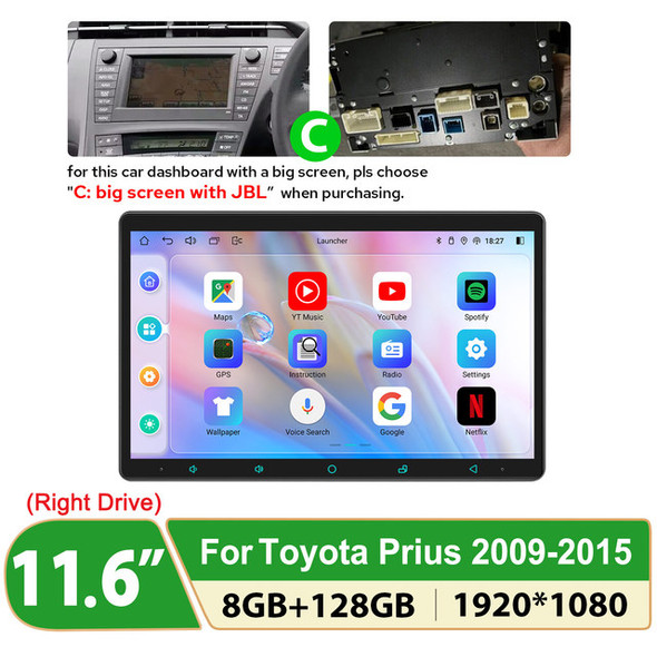 JOYING New Developed Android Car Intelligent System Car Radio GPS Navigation For Toyota Prius 2009-2015 With High-end Processor