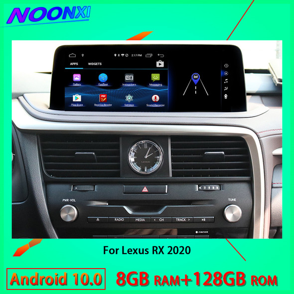 For Lexus RX 2020 Car Radio Multimedia Player GPS Navigation Bluetooth Carplay 2 Din 12.3 inch Android Intelligent System