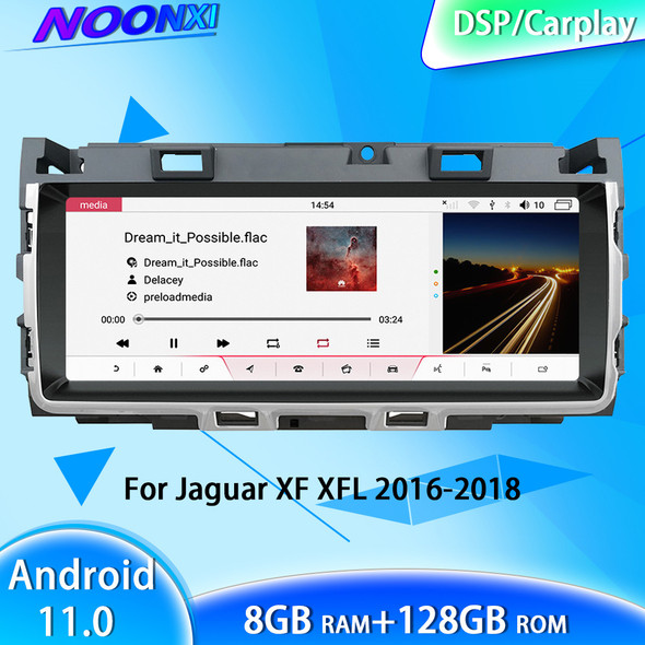 For Jaguar XF XFL 2016 2017 2018 All In One Car Screen Audio Intelligent System Radio Video Players GPS NAV Carplay 128G Android