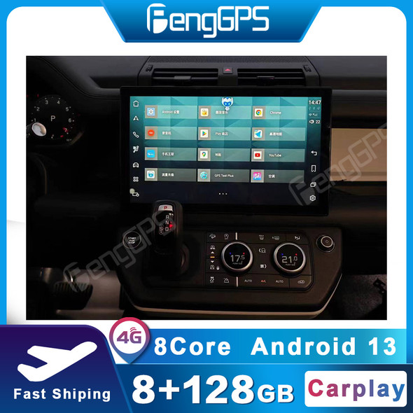 Android 13 Car Radio For Land Rover Defender 2020-2024 Intelligent Systems Multimedia Video Player Carplay Navigation GPS WIFI