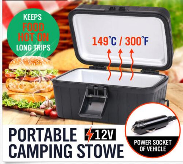 Car Electrical Heating stove Cup Appliances 12 V Portable fast Electric Heating Lunch Box stove Appliances for Car Boat Truck