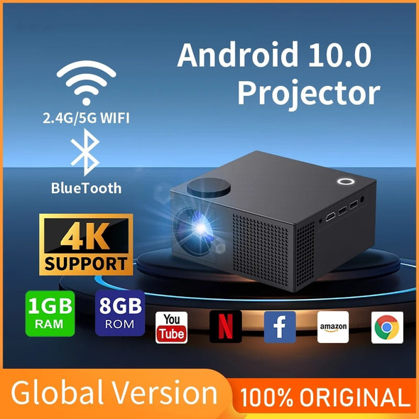 P36 Mini Portable Projector Android 10 WIFI Home Theater LCD Cinema