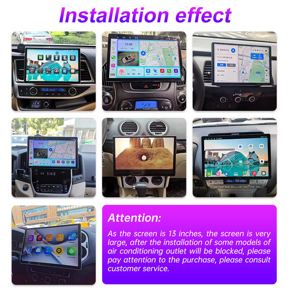 13inch Car Radio GPS Androidauto Carplay For Tesla style For Nissan Hyundai KIA TOYOTA Honda Multimedia Player DSP For 9/10inch