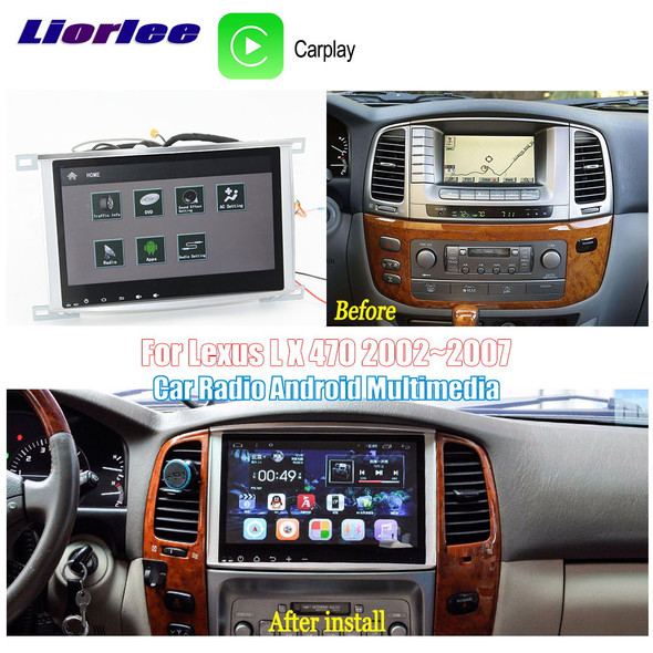 For Lexus LX470 2002-2007 Car Android Accessories Multimedia Player GPS Navigation System Radio HD Screen Stereo 2din Head Unit