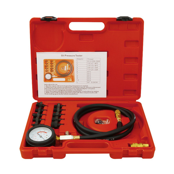 Allsome Car Engine automotive pressure gauge Test Detector Kit Tester Low Oil Warning Devices car Pressure Gauge Diagnostic Tool