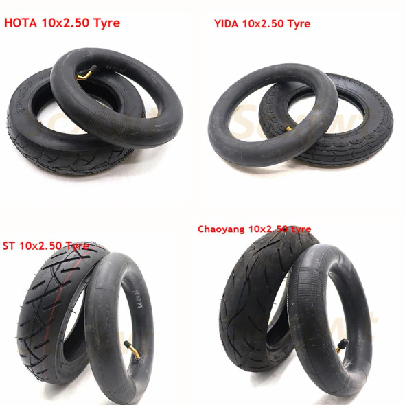 10 Inch 10*2.50 Pneumatic Wheel Tire 10x2.50 Inner Outer Tyre for Electric Scooter Balance Car Accessorie