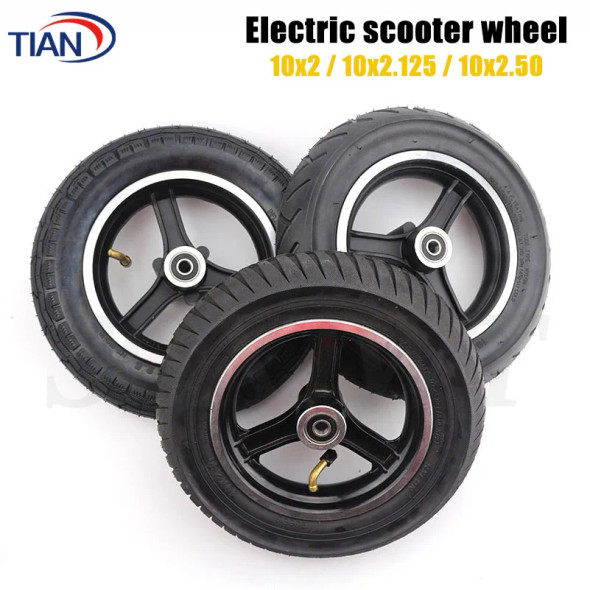 10 Inch 10x2.50 10x2 Wheels 10*2.50 Inner Outer Tyre Explosion-proof Tire with Alloy Rim for SPEEDWAY Electric Scooter Parts
