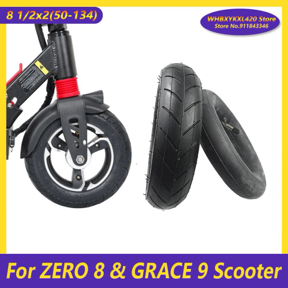 8.5 Inch Tire 8 1/2x2 (50-134) Inner tube Outer Tyre for ZERO 8 & GRACE 9 Electric Scooter Pneumatic Tire Parts