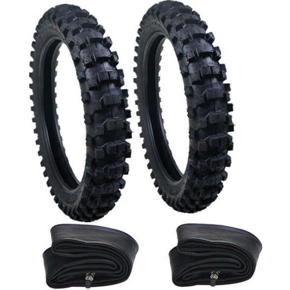 Front 70/100-19 & 90/100-16 Rear Tire+Tube Set For Pit Bike KX100 CRF150 CRF110F Front Rear Tire Tube For Honda CRF150F