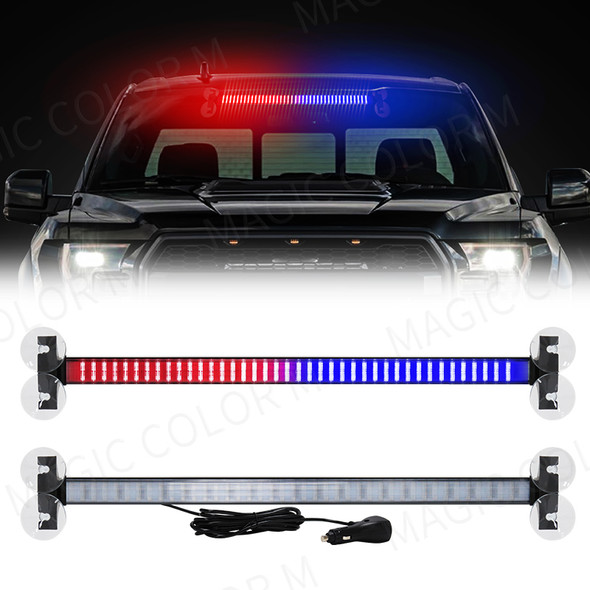 LED Strobe Police Lights For Auto Emergency Grill Warning Lamp 80 led Windshield Bar Traffic Advisor Flashlight Car Accessories