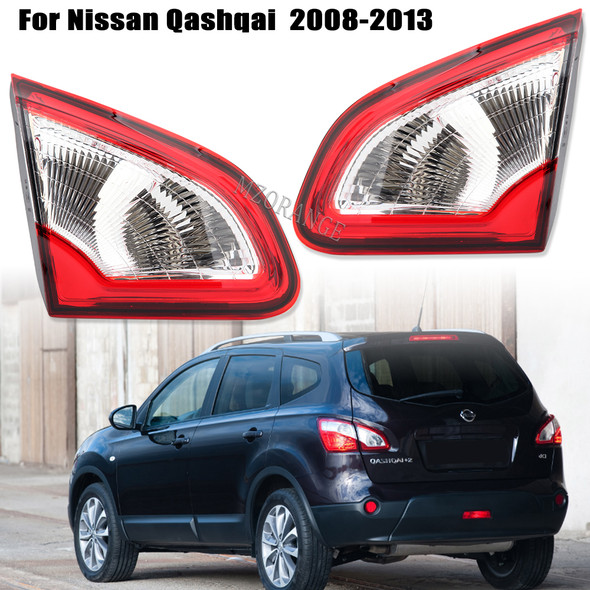 Car Outer Rear Tail Light For Nissan Qashqai 2008-2015 EU Version Brake Fog Lamp Accessories Car Warning Running Light