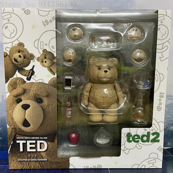 Amazing Yamaguchi Ted 2 Ted Teddy Bear Figure Boxed Movie Doll Model Toys Gift 10CM