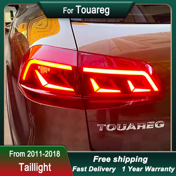 Car Tail Lights For VW Touareg 2011-2018 new style led Brake Reverse Tail Lamp Dynamic Signal Light Light Tail Lamp Assembly