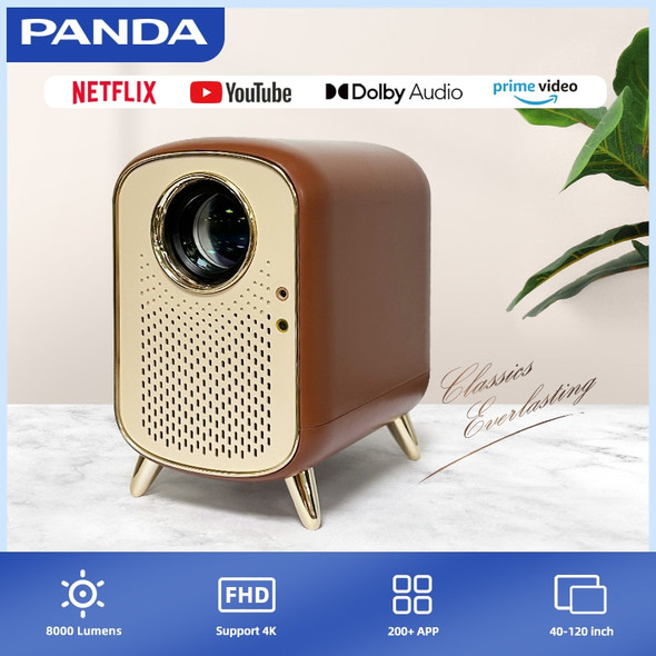 PANDA Stella Portable 8000 Lumens 4K Smart Projectors Mini 5G WIFI