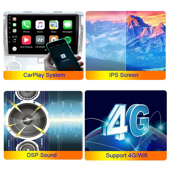 Android Auto Radio Carplay For Ford Fiesta Mk6 2009 2010 2011 2012 -