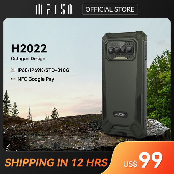 IIIF150 H2022 Rugged Smartphone 4GB 32GB 5.5 Inch HD+ Display 13MP Camera 4800mAh Mobile Phone NFC 4G LTE Waterproof Cellphones