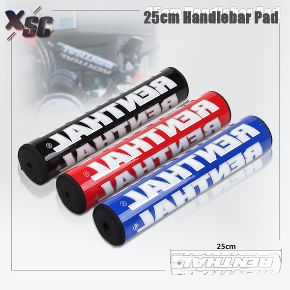 25cm Motorcycle Round Cushion Crossbar Foam Chest Pad For Renthal Pro Taper Handlebar For SXF EXC CRF YZ YZF KX KXF KLX WR WRF