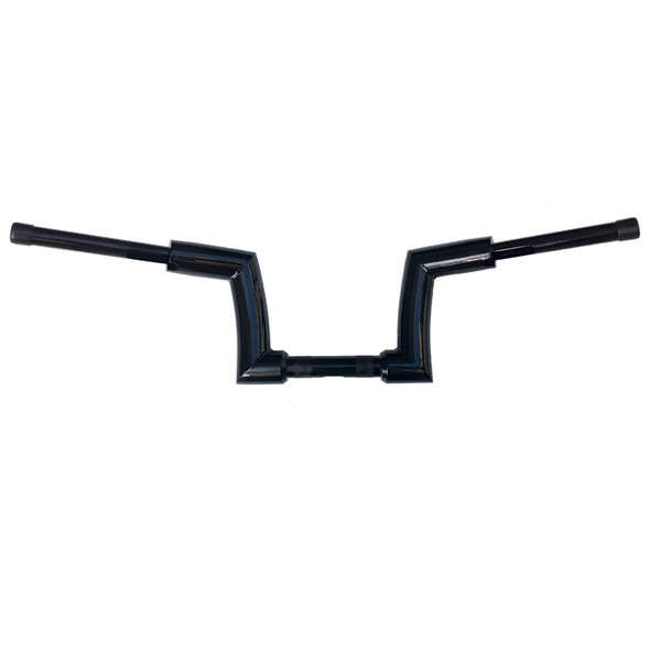 HCMT Handlebars 1.25" Clamp 8 Inch 12 Inch Rise 2" Fat Hanger Handlebars Drag Bars Compatible with Harley Softail 18+