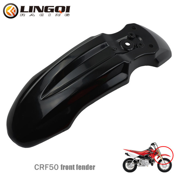 LINGQI CRF50 Front Fender Motorcycle Mudguard Pit Dirt Bike Mud Guard Plastic Body Cover for CRF 50 Motocross Replacement