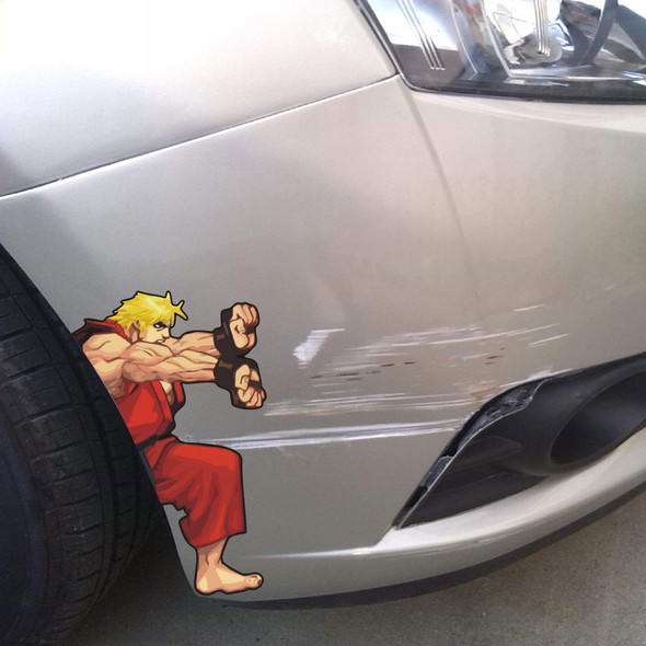 LYKX Cartoon King of Fighters Street Fighter Game Anime Stickers Funny Car Creative Car Stickers To Cover Scratches