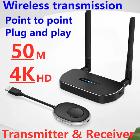 50m Wireless Hdmi-compatible Video Transmitter And Receiver Extender