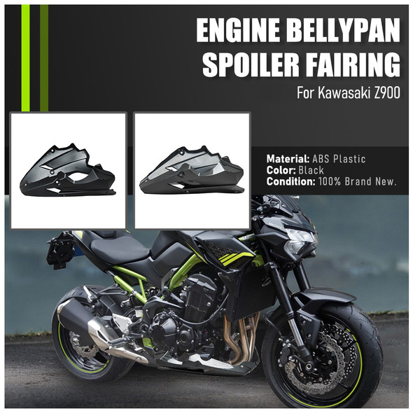 For Kawasaki Z900 2020-2024 Z 900 Belly Pan Motorcycle Accessories Bellypan Engine Spoiler Lower Fairing Body Frame Panel Carbon