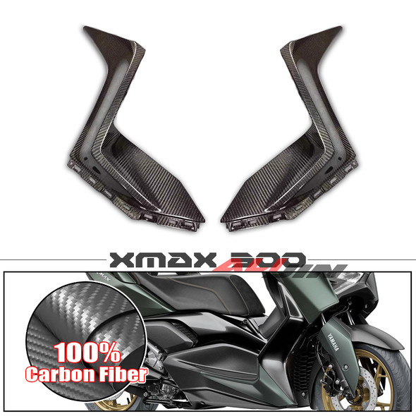 100% Real Carbon fiber For YAMAHA Xmax 300 Xmax300 2023+ 2024 Motorcycle Side Front Body Support Frame Fairing Kit Panel Cover