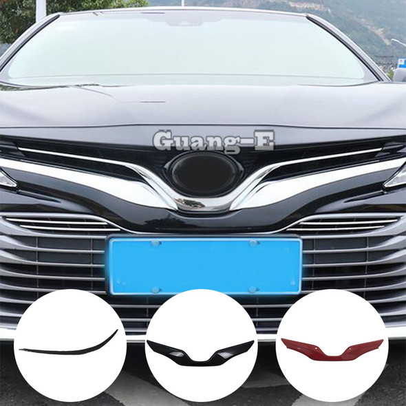 For Toyota Camry XV70 2018 2019 2020 2021 2022 2023 Car Cover Bumper Engine Head Trim Front Grid Grill Grille Frame Edge Pedal