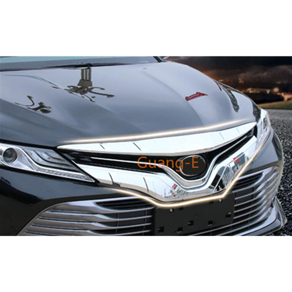 For Toyota Camry XV70 2018 2019 2020 2021 2022 2023 Car Cover Bumper Engine Head Trim Front Grid Grill Grille Frame Edge Pedal