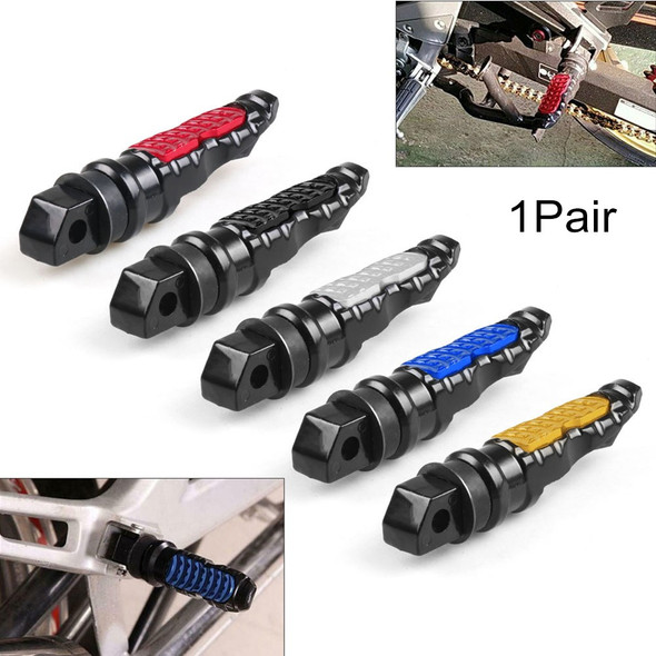 Universal 1pair Motorcycle Rear Passenger Foot Pegs Pedals Footrest Scooter Foot-Peg Motorbike Pedal Modification Aluminum