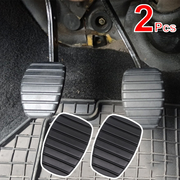 2Pcs Car Brake Clutch Foot Pedal Pad Cover For Renault Clio 2 3 Captur J87 Espace 4 Fluence Kangoo Laguna Master Megane Scenic